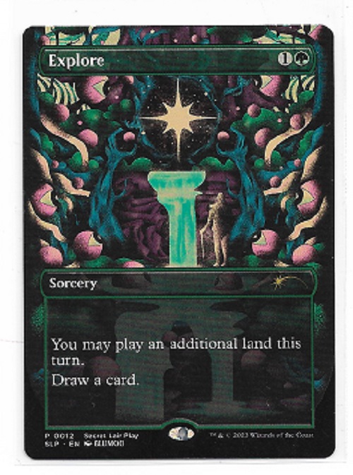 MTG magic cards 1x Explore - RCQ full art secret lair prize promo